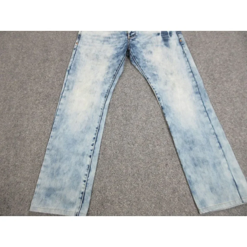 Desigual Pants Mens 36 Blue‎ Denim Jeans Straight Regular Fit Button Fly 36X31
